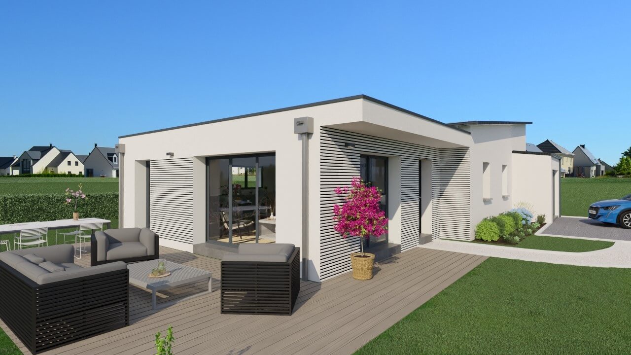 Villa design contemporain de plain-pied